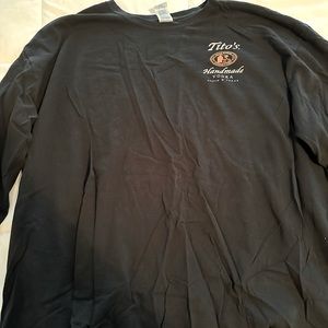 XXL Black Long sleeve Tito’s Shirt